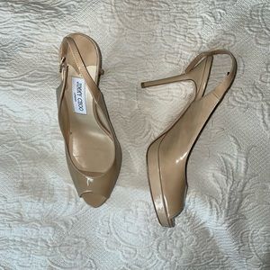 Tan Jimmy Choo heels